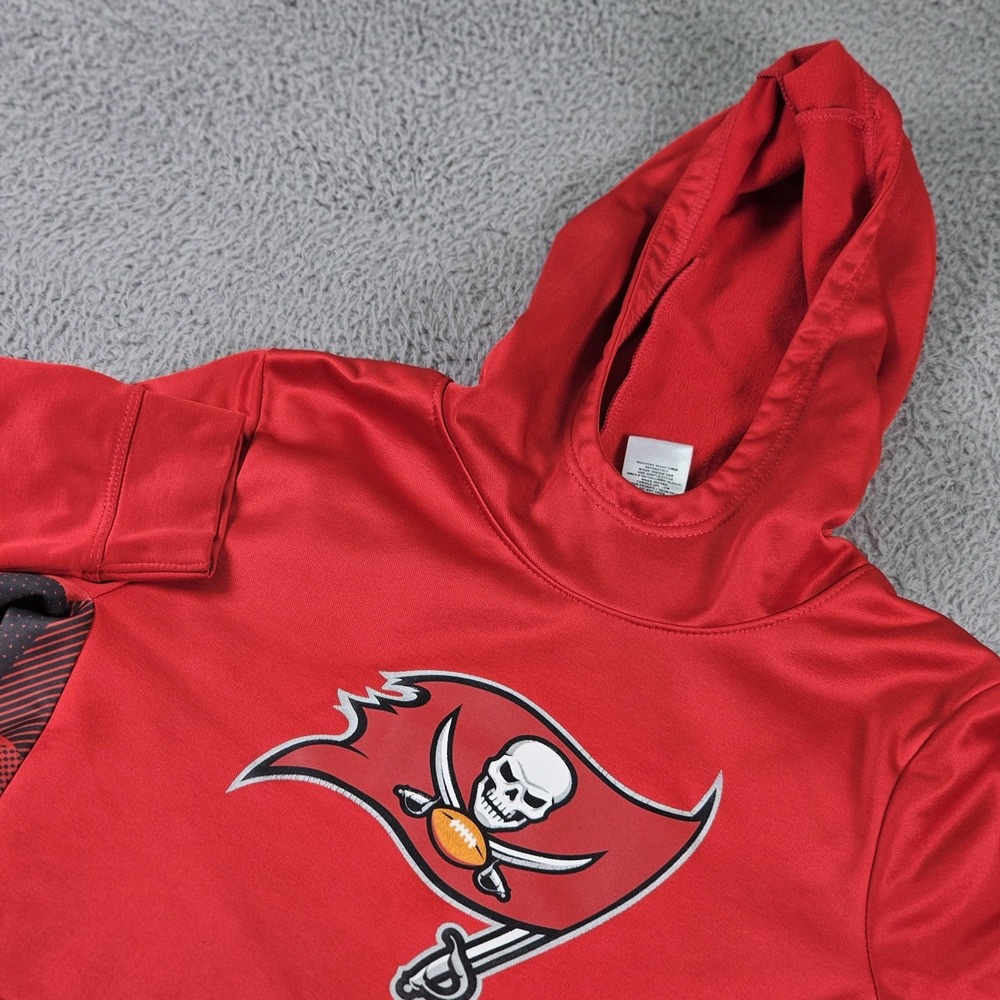 Tampa Bay Buccaneers Hoodie Sweatshirt Boys Large Red NFL Football Team Apparel